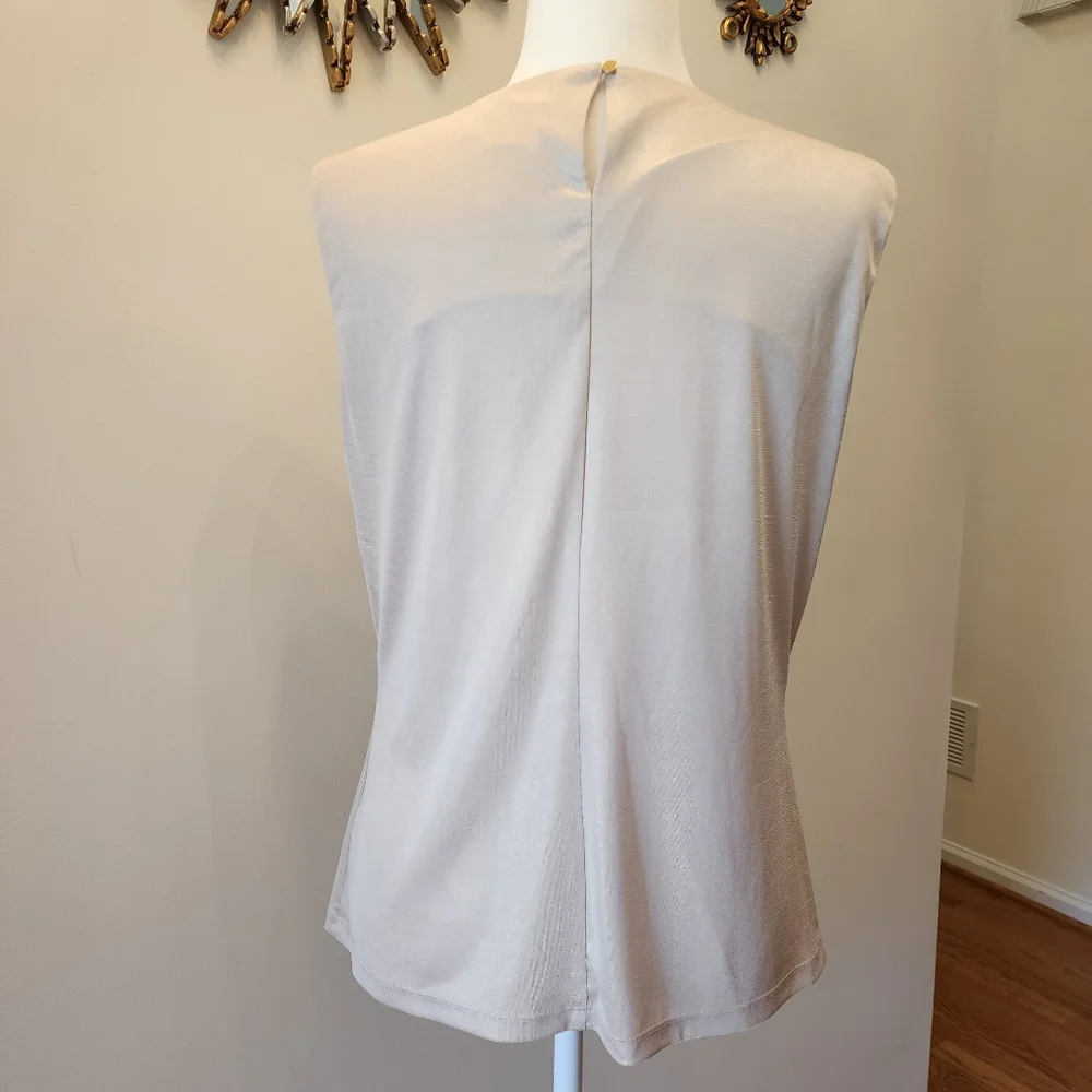 Calvin Klein Sleeveless Blouse Size Large Classic - Picture 2 of 4
